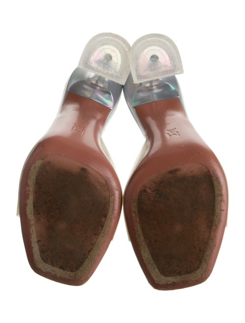 Amina Muaddi Lupita 'Iridescent' PVC Slides