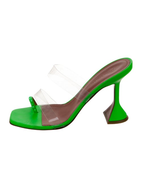 Amina Muaddi Sami Leather Slides