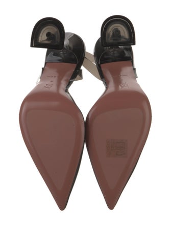 Amina Muaddi Holli PVC Slingback Pumps