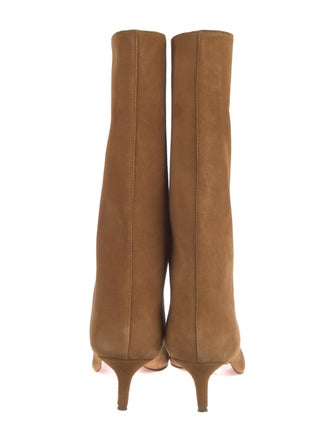 Amina Muaddi Fiona Suede Boots