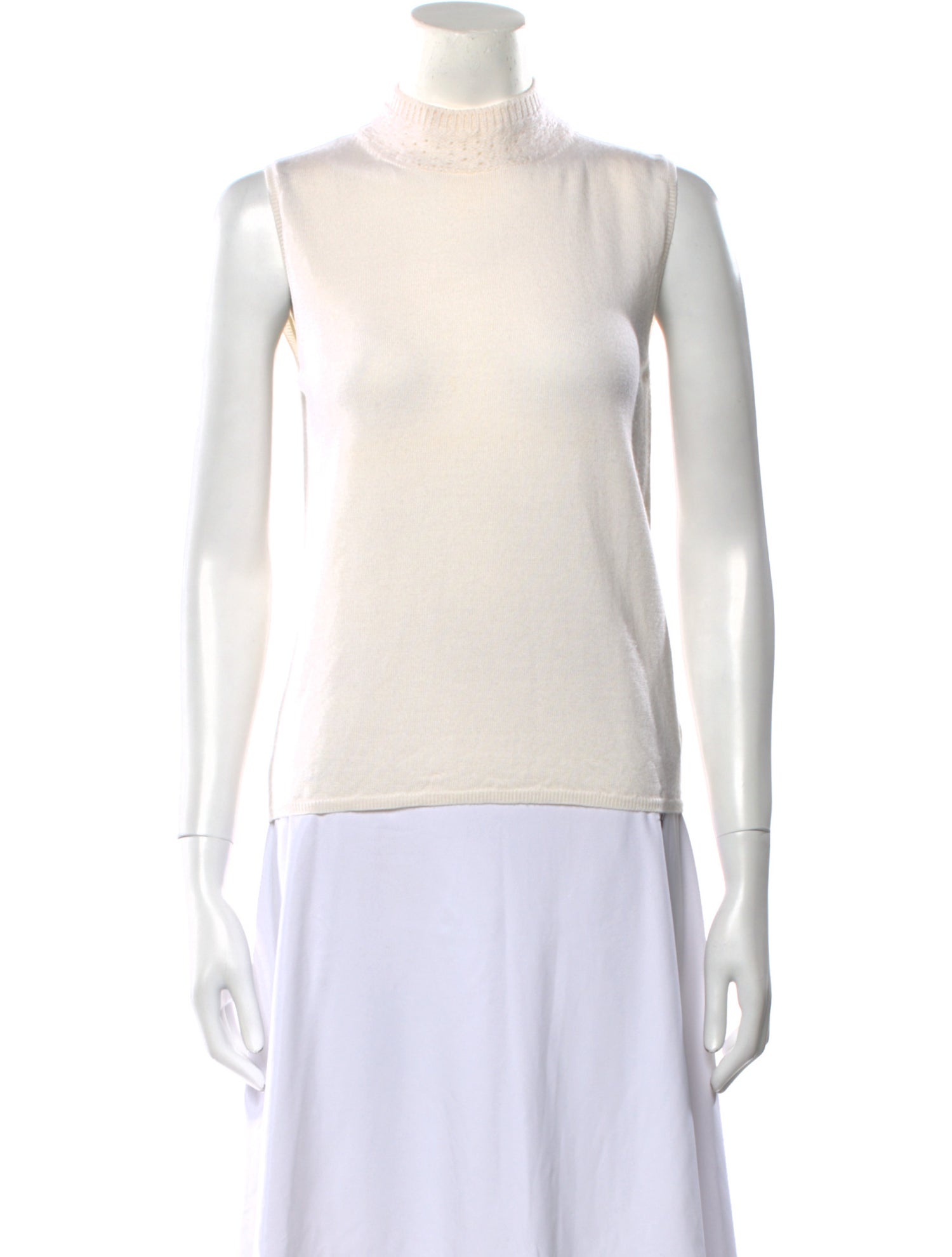 Amina Rubinacci Wool Mock Neck Sweater