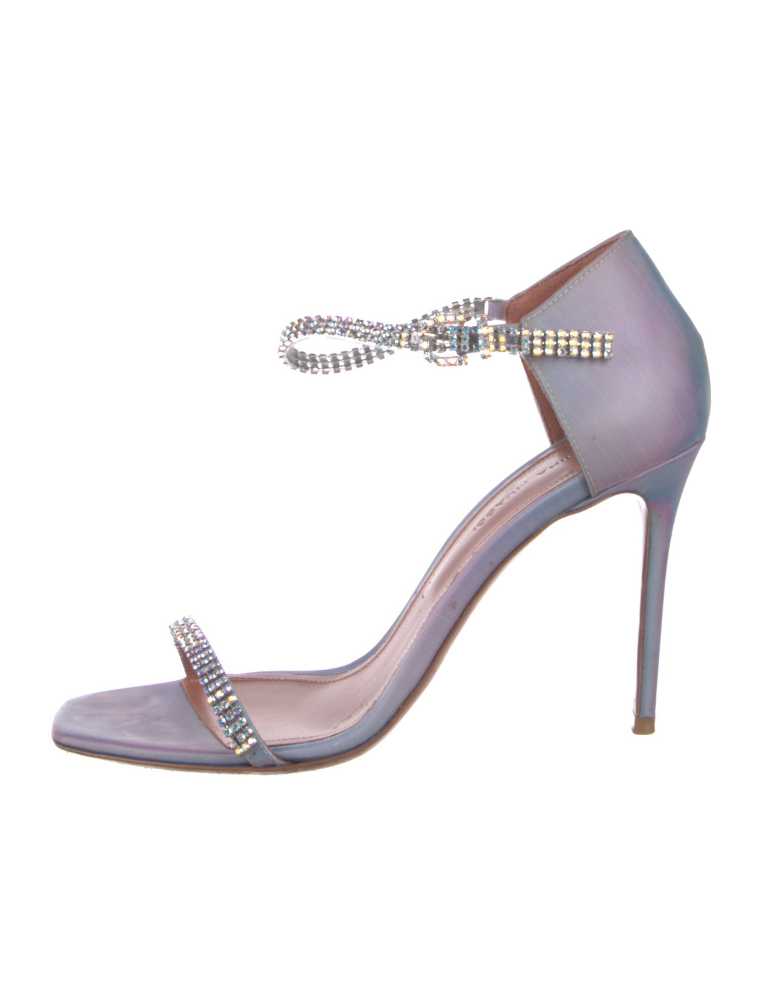 Amina Muaddi Ursina Leather D'Orsay Pumps