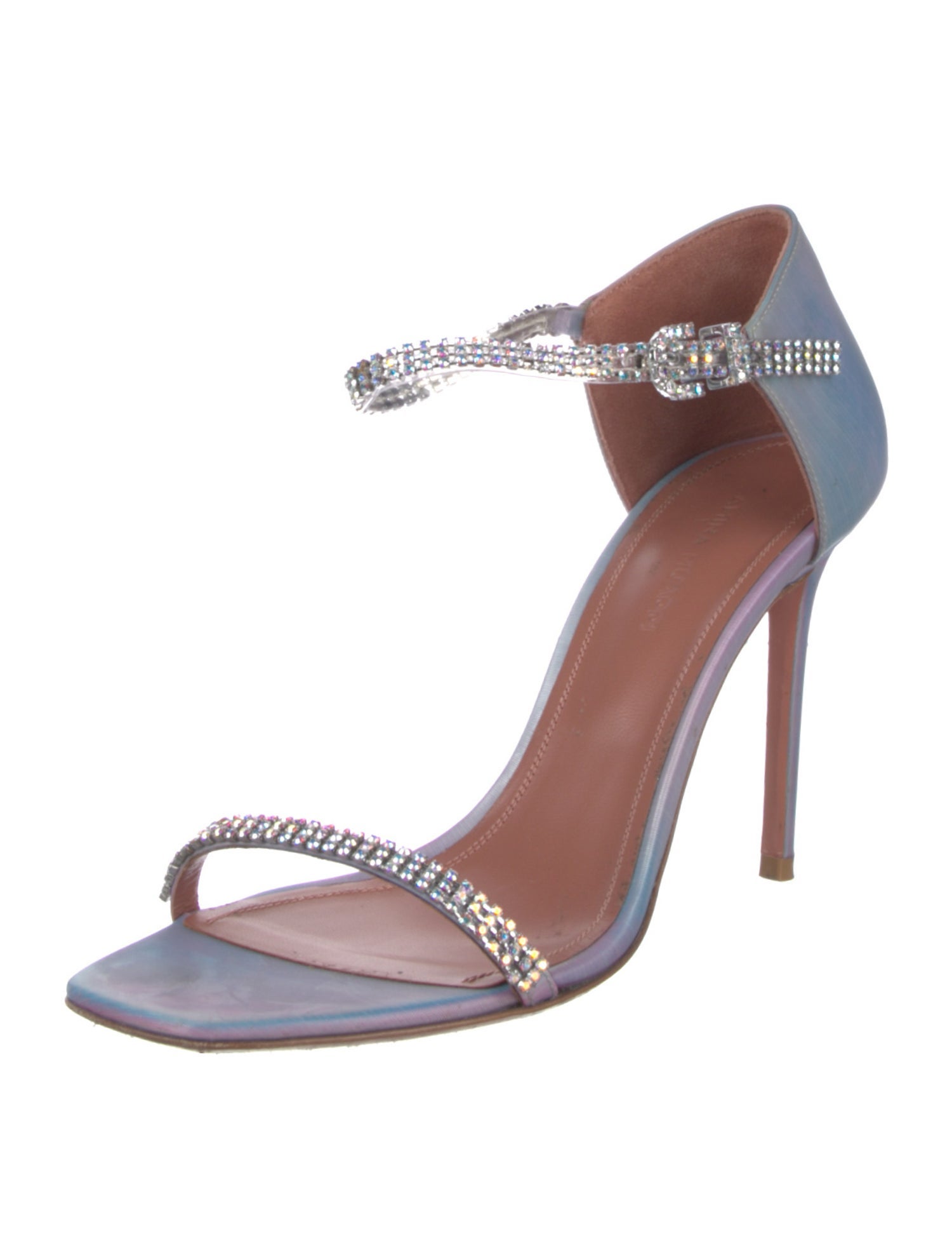 Amina Muaddi Ursina Leather D'Orsay Pumps