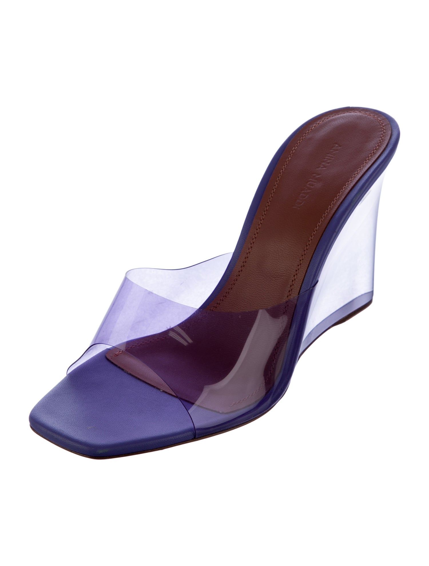 Amina Muaddi Lupita PVC Mules