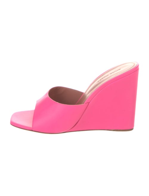 Amina Muaddi Lupita Leather Slides