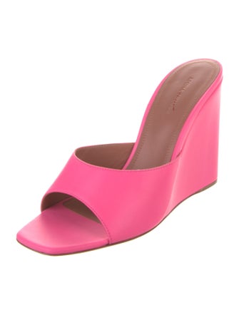 Amina Muaddi Lupita Leather Slides