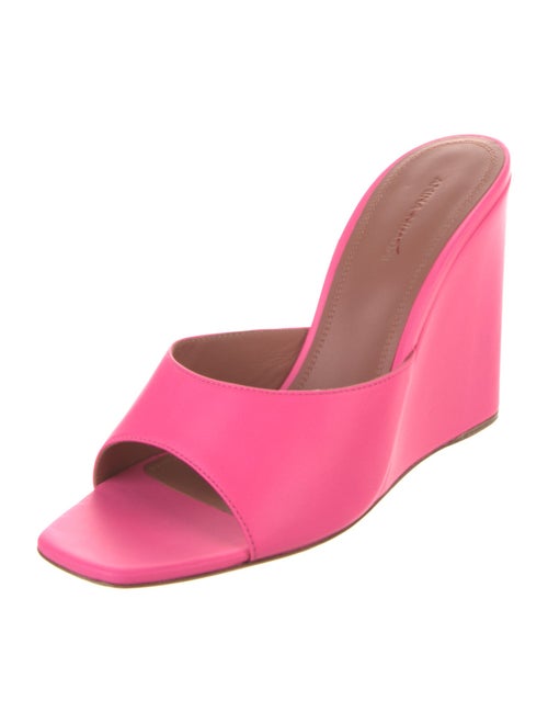 Amina Muaddi Lupita Leather Slides