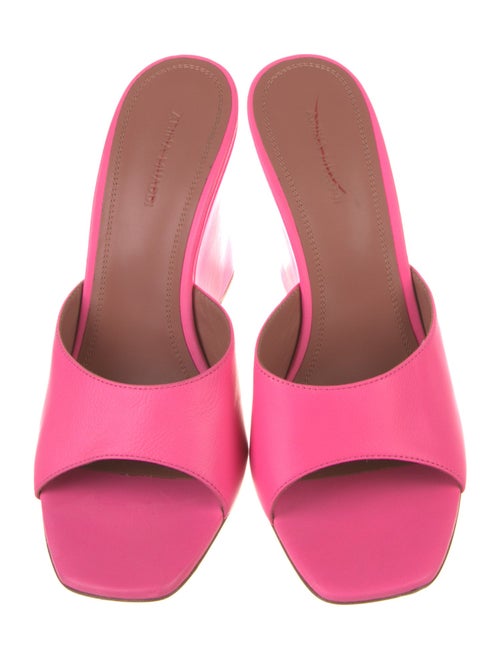 Amina Muaddi Lupita Leather Slides