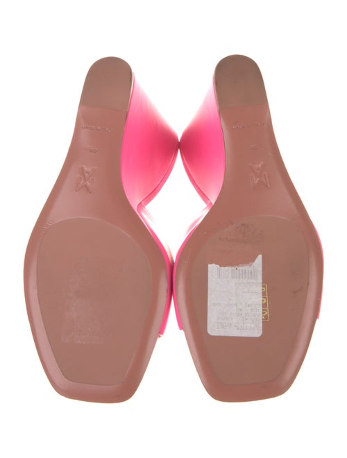 Amina Muaddi Lupita Leather Slides