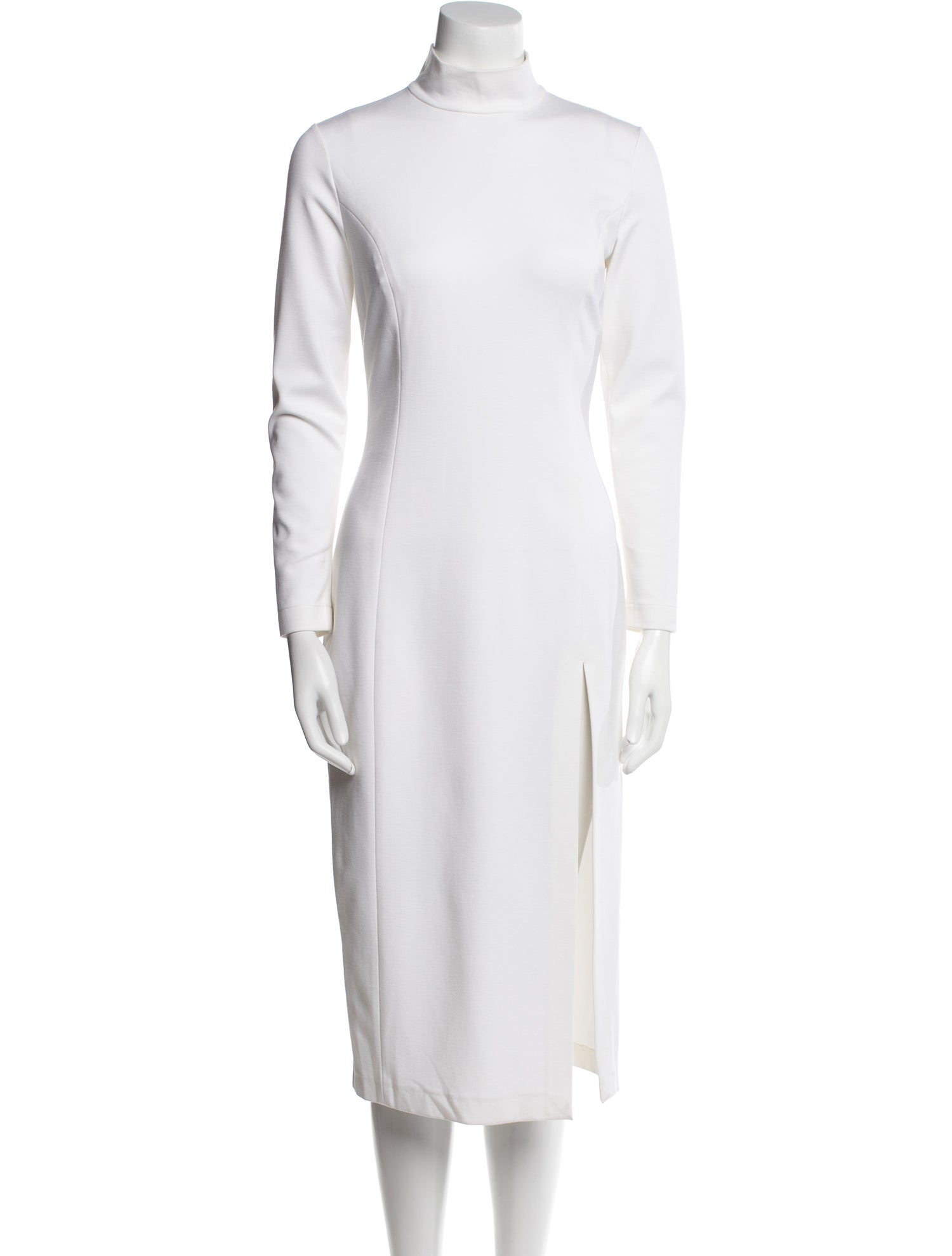 Amina Muaddi x Wolford Turtleneck Midi Length Dress