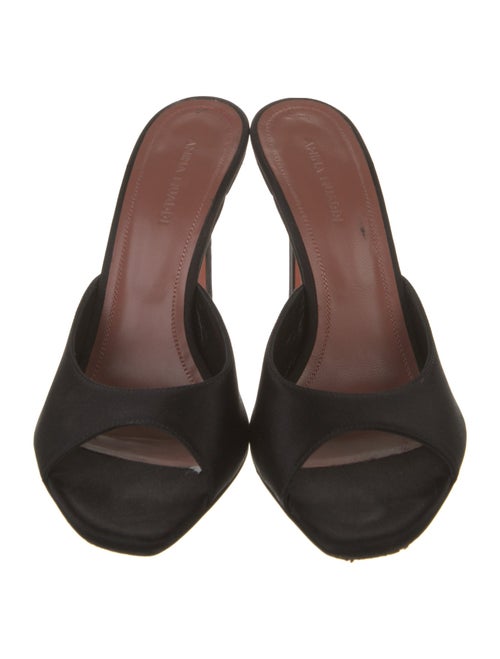 Amina Muaddi Satin Slides