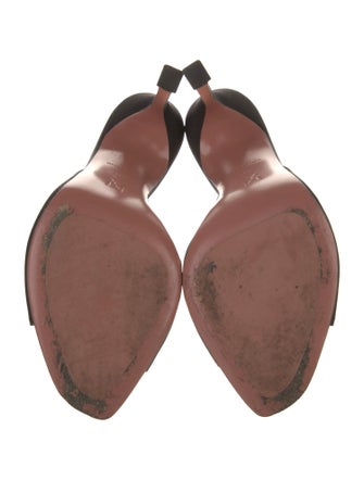 Amina Muaddi Satin Slides