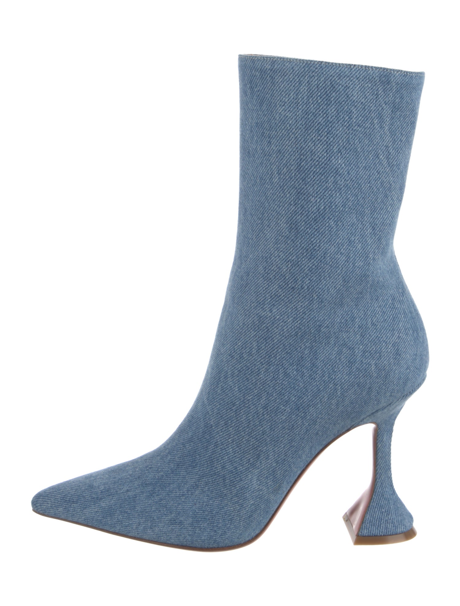 Amina Muaddi Denim Sock Boots