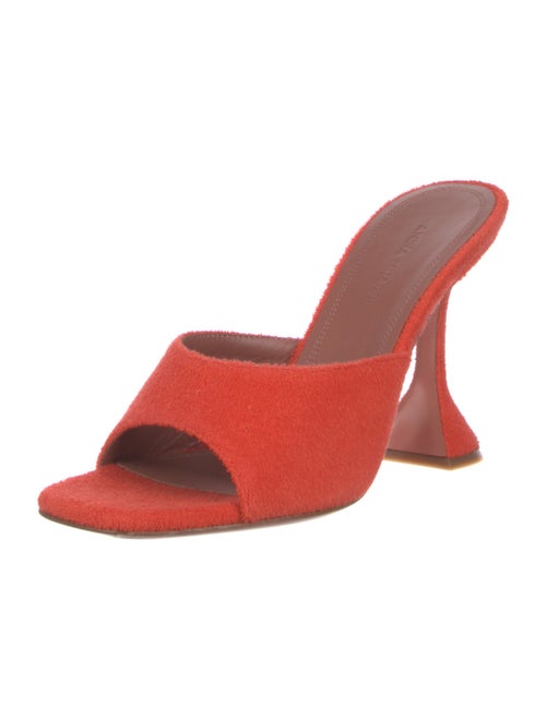 Amina Muaddi Lupita Terry Cloth Slides