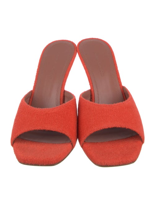 Amina Muaddi Lupita Terry Cloth Slides