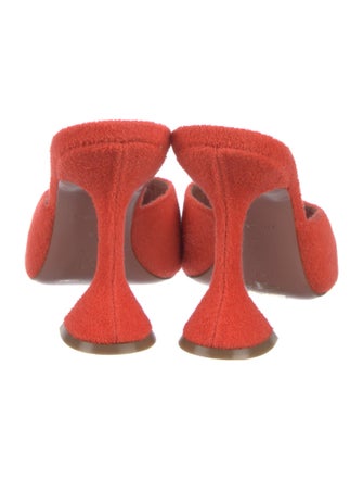 Amina Muaddi Lupita Terry Cloth Slides