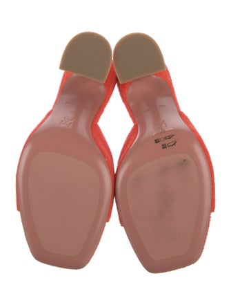 Amina Muaddi Lupita Terry Cloth Slides