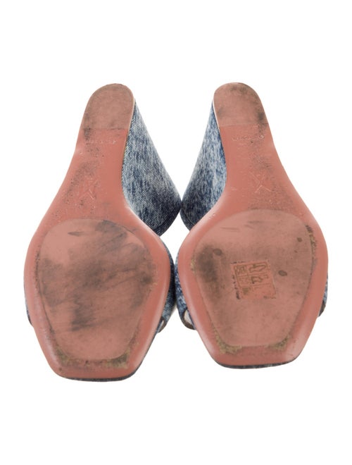 Amina Muaddi Lupita 95 Denim Slides