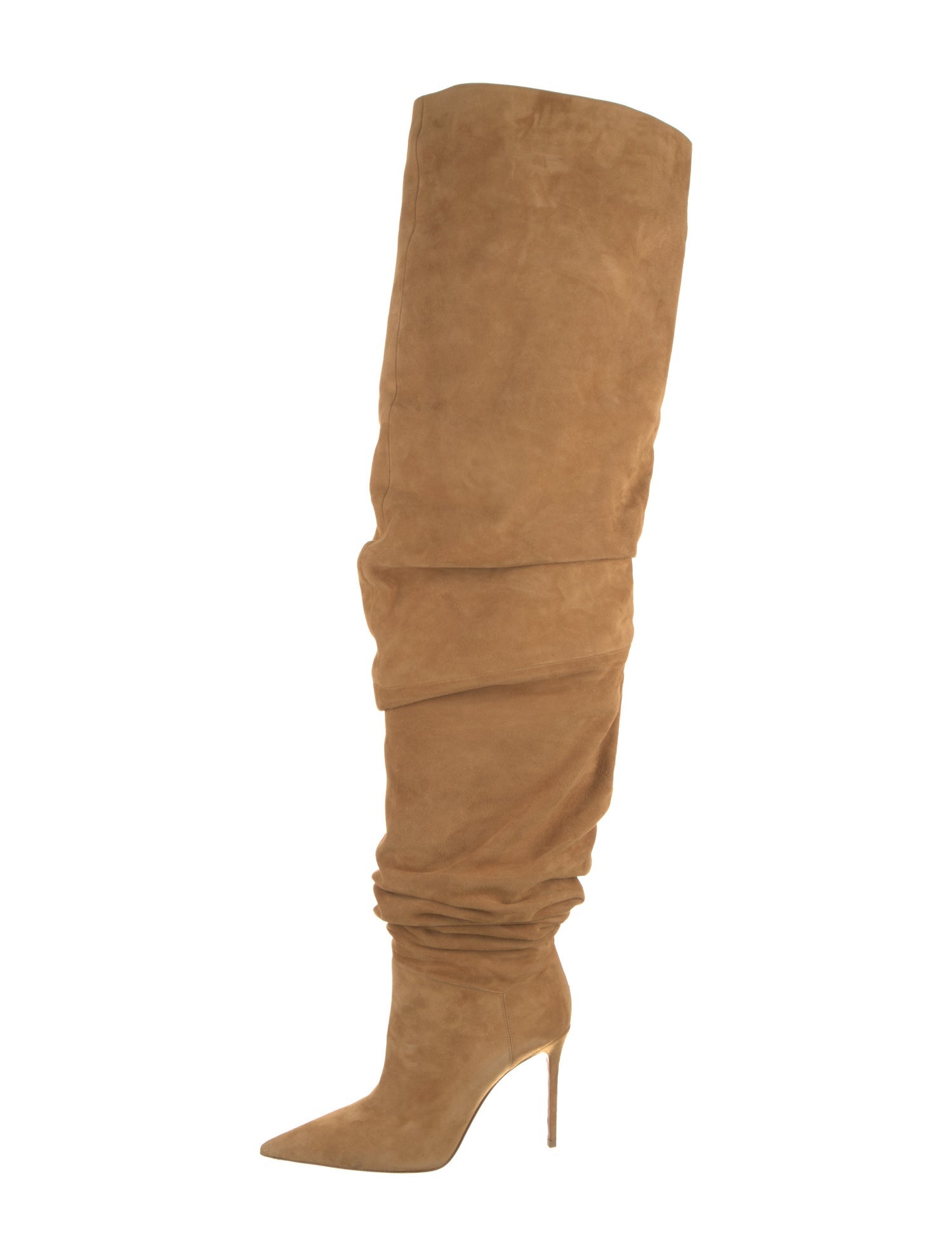 Amina Muaddi Jahleel Suede Slouch Boots