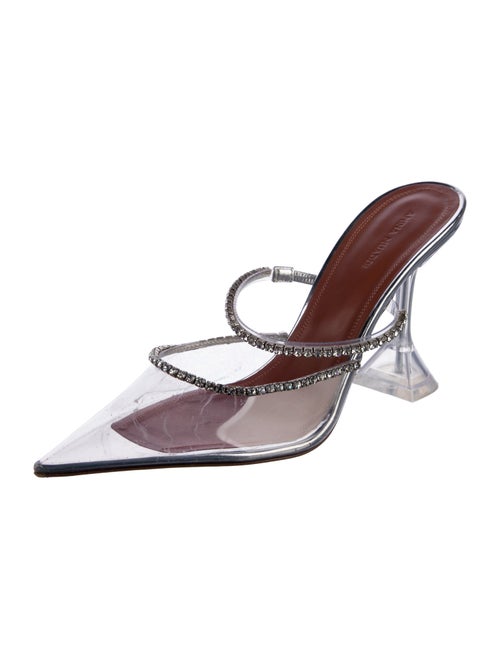 Amina Muaddi Gilda PVC Mules