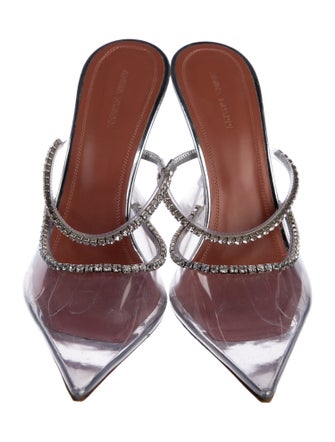 Amina Muaddi Gilda PVC Mules