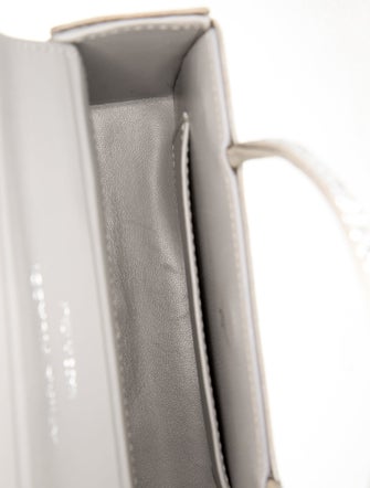 Amina Muaddi Satin Top Handle Bag