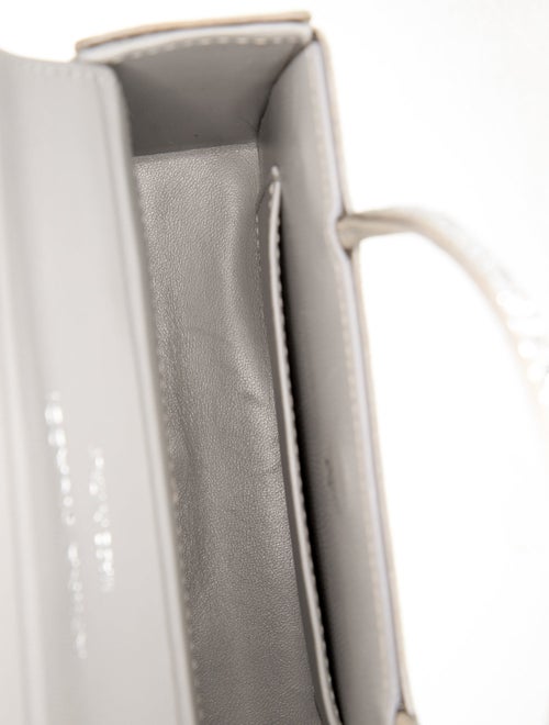 Amina Muaddi Satin Top Handle Bag