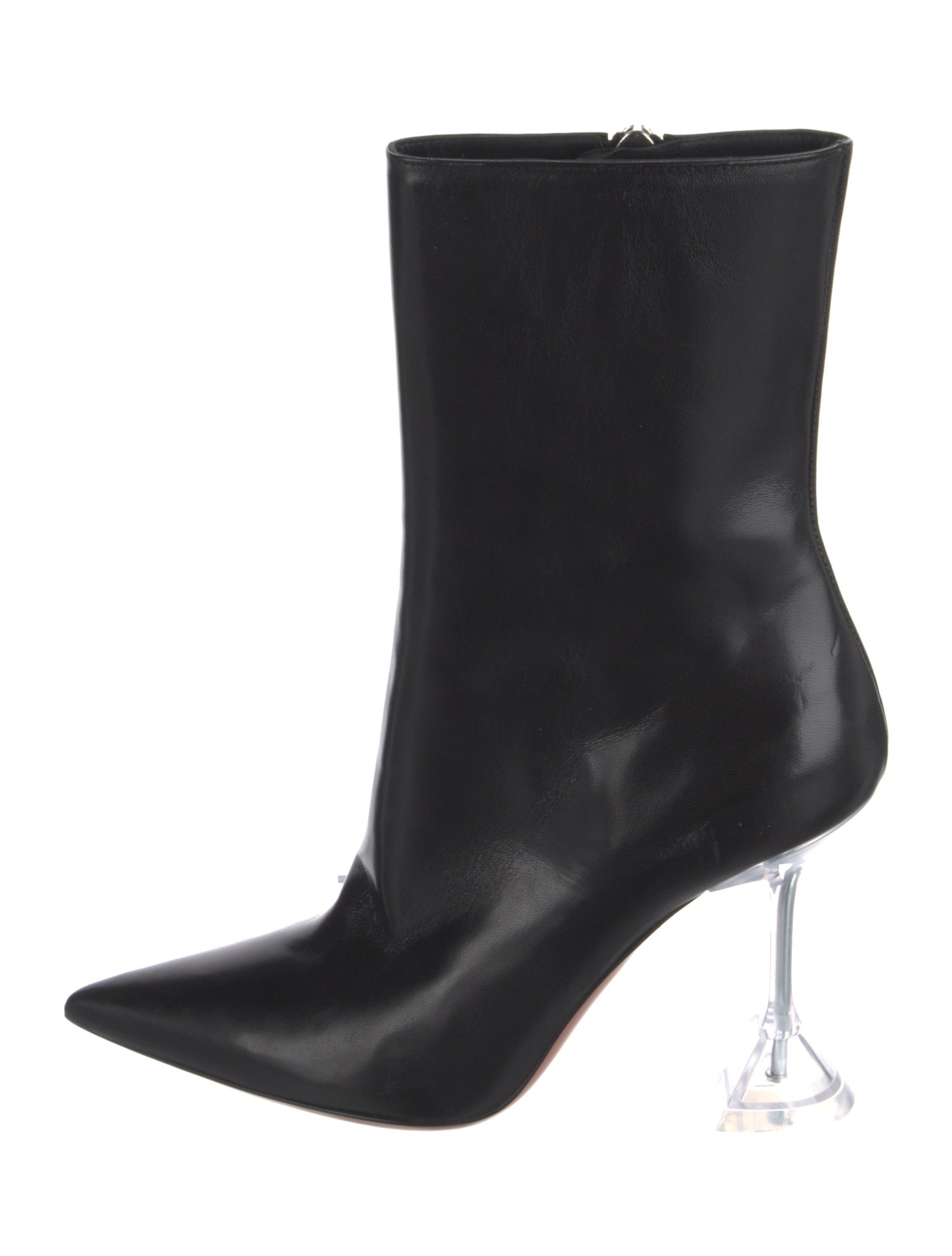 Amina Muaddi Leather Boots