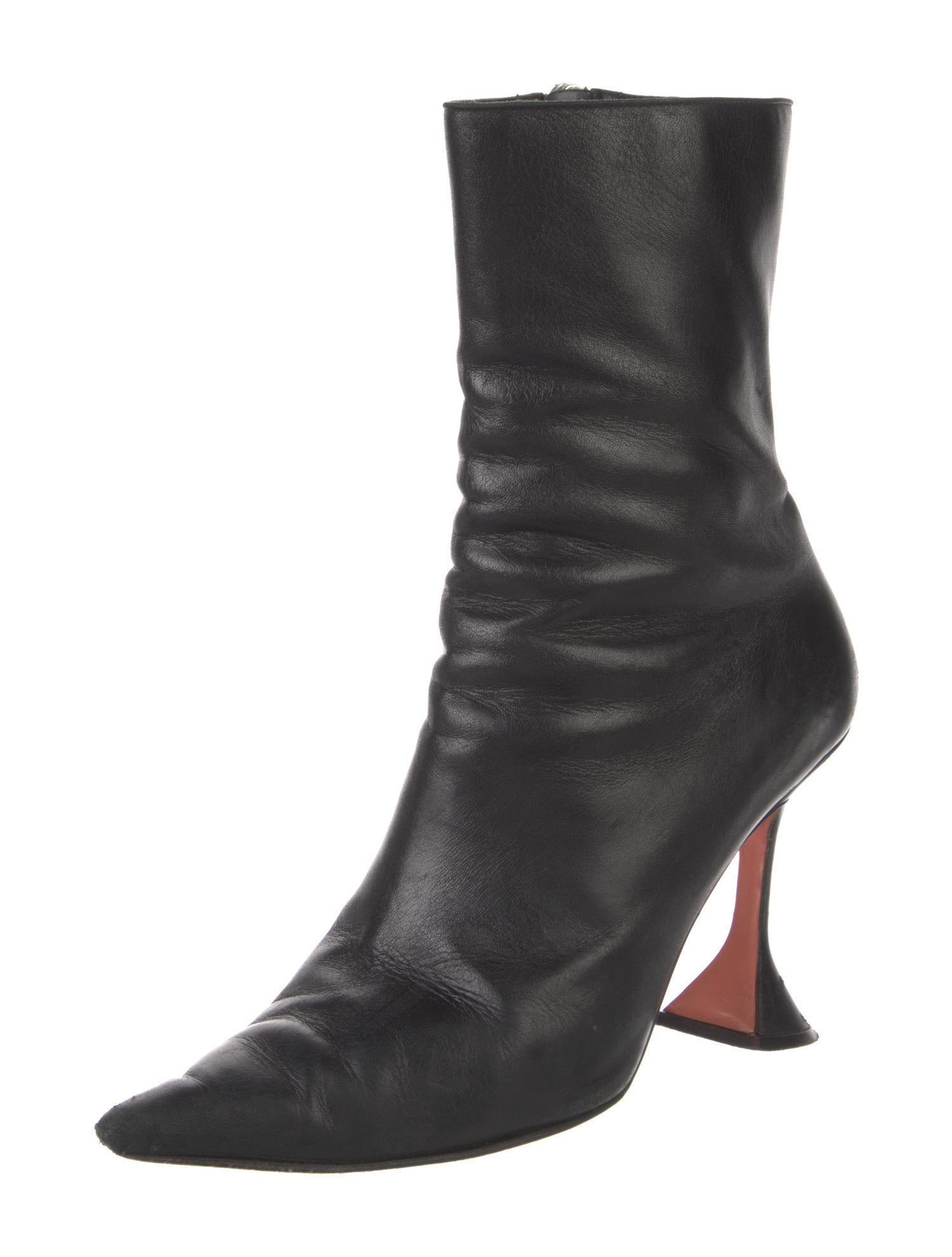 Amina Muaddi Giorgia Lambskin Boots