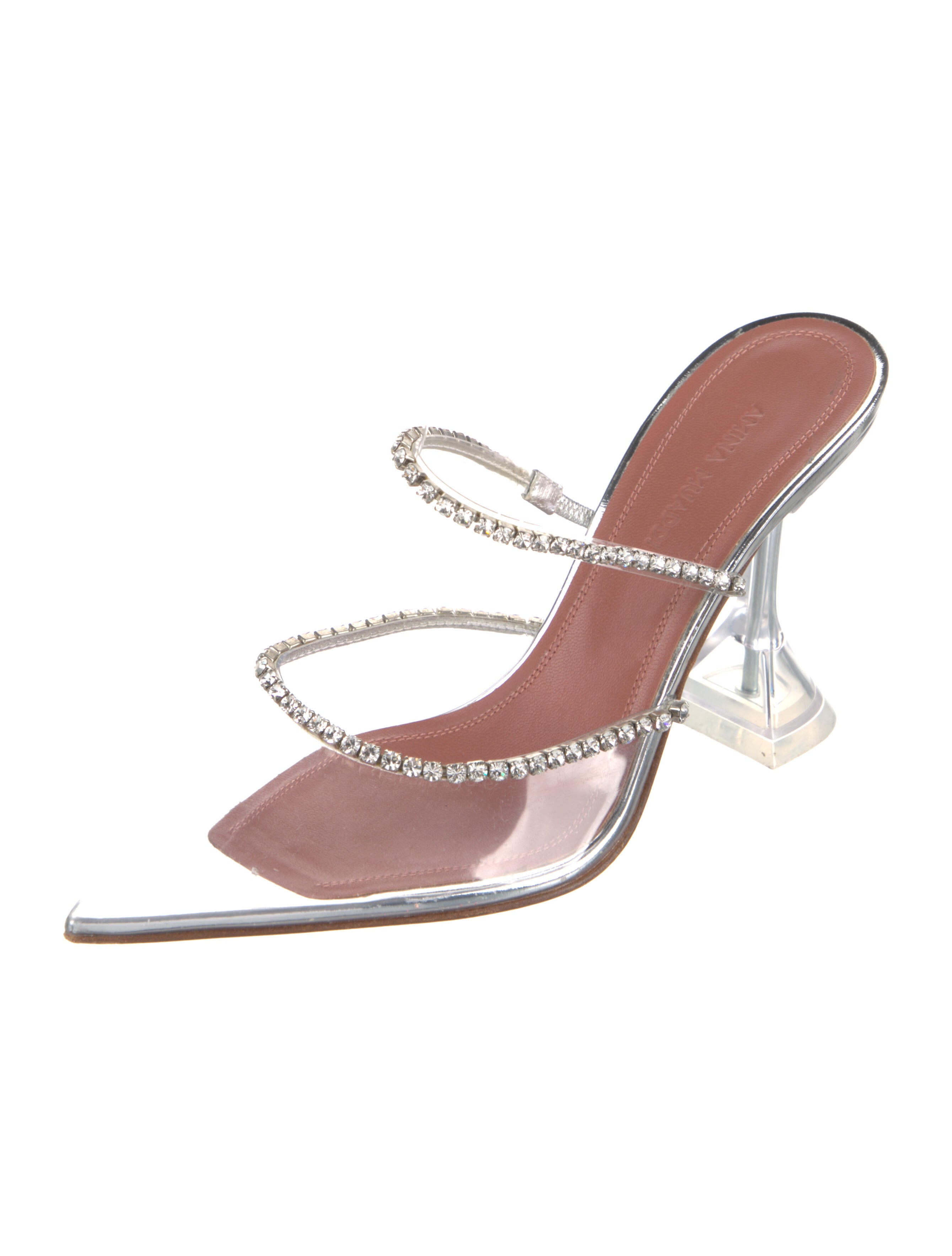 Amina Muaddi Gilda PVC Mules