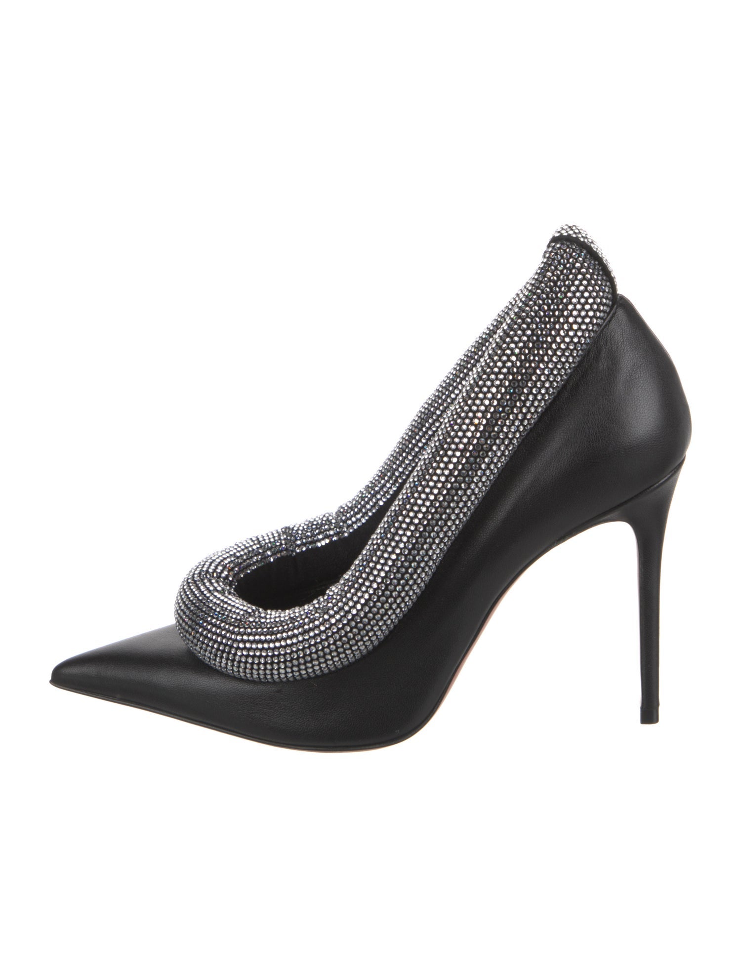 Amina Muaddi Yoon Calfskin Pumps