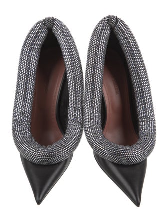 Amina Muaddi Yoon Calfskin Pumps