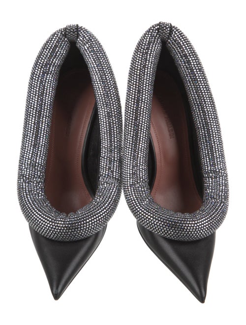 Amina Muaddi Yoon Calfskin Pumps