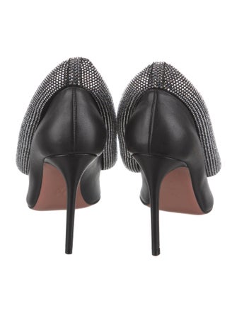 Amina Muaddi Yoon Calfskin Pumps