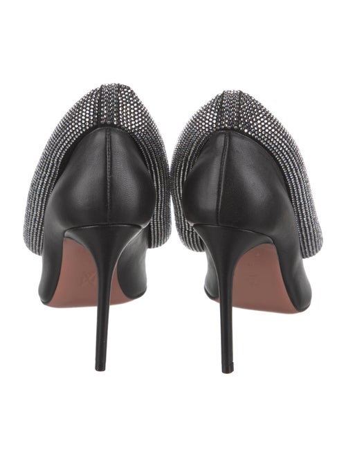 Amina Muaddi Yoon Calfskin Pumps