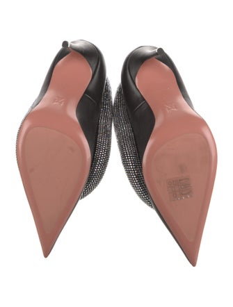 Amina Muaddi Yoon Calfskin Pumps