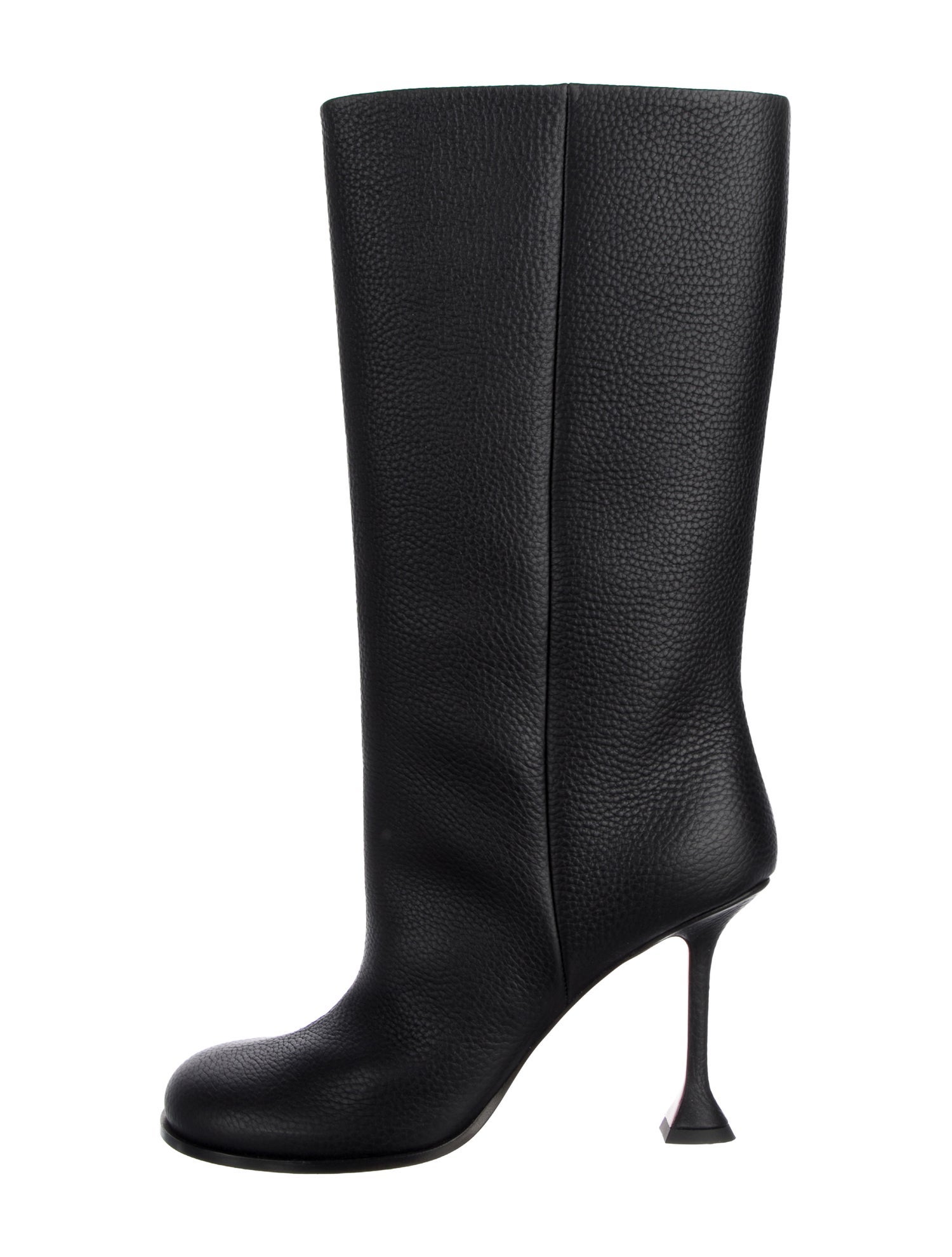 Amina Muaddi Liya Leather Boots