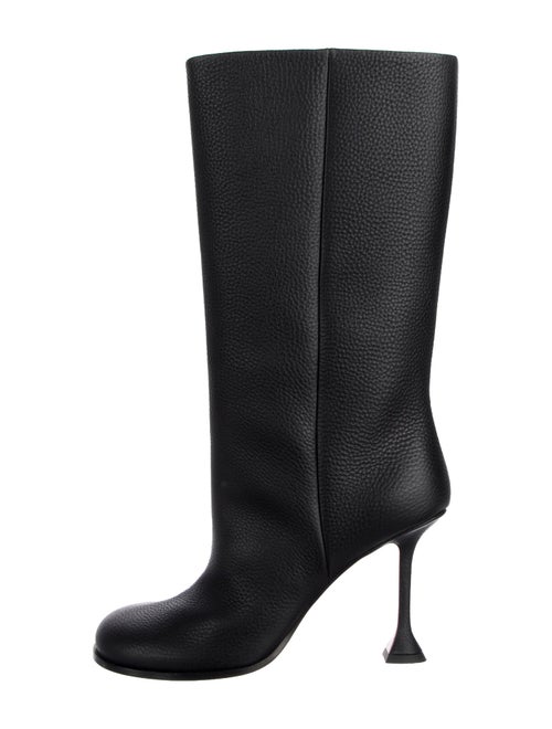 Amina Muaddi Liya Leather Boots