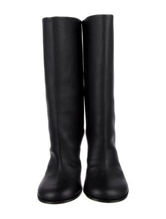 Amina Muaddi Liya Leather Boots