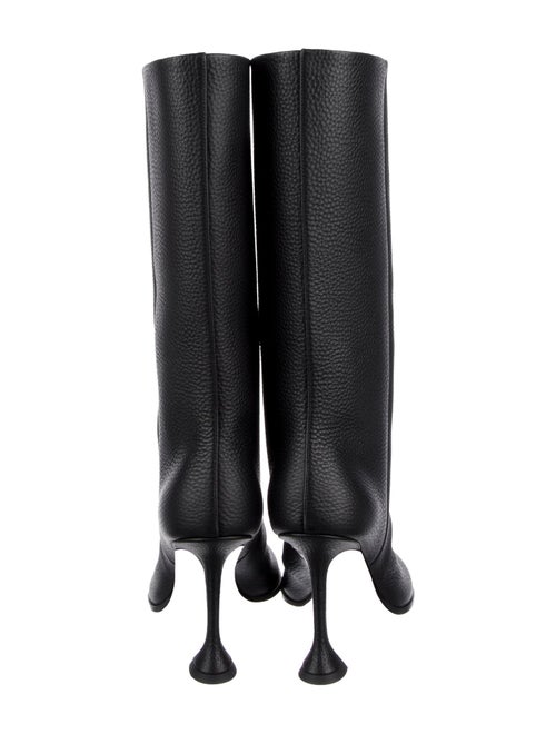 Amina Muaddi Liya Leather Boots