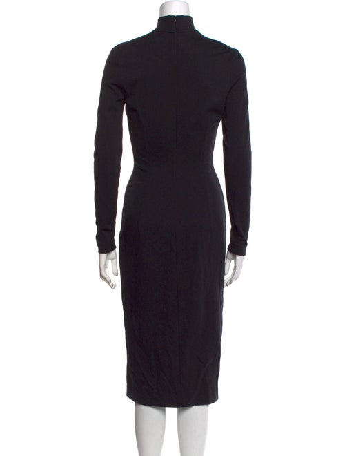 Amina Muaddi Turtleneck Midi Length Dress