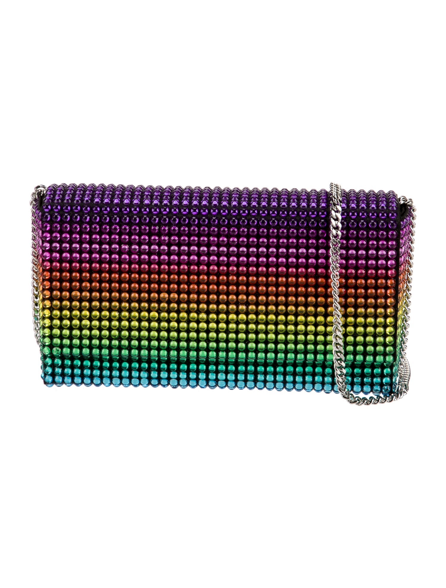 Amina Muaddi Satin Minaudière