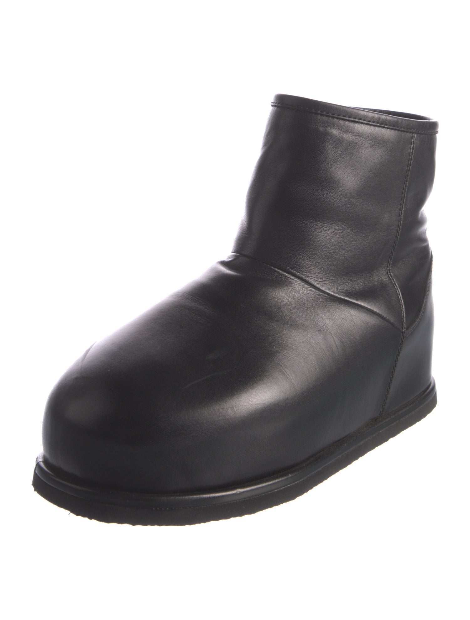 Amina Muaddi Leather Boots