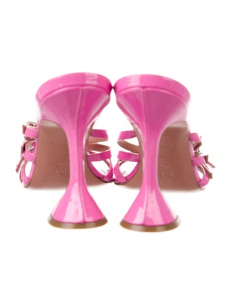 Amina Muaddi Robyn Leather Slides