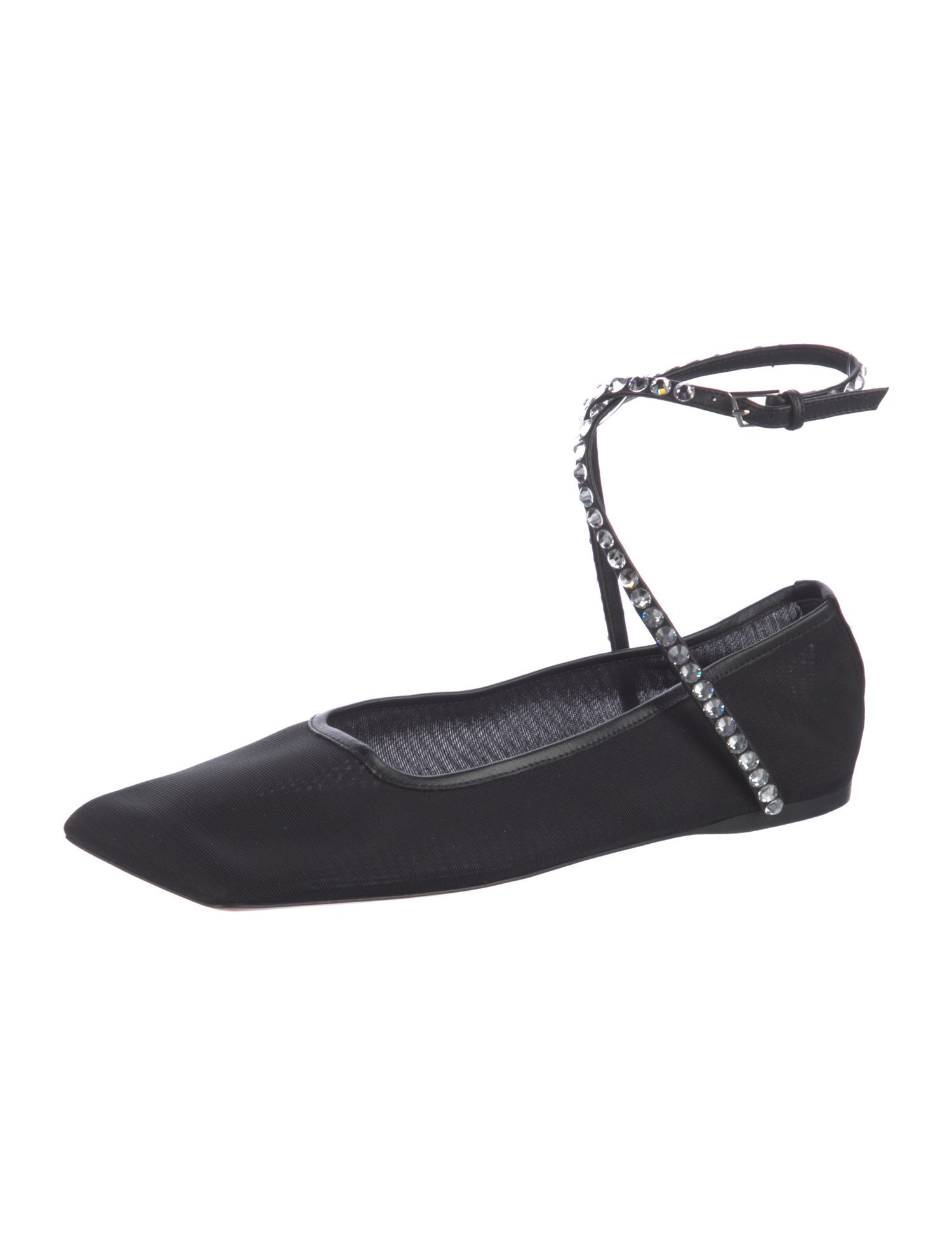 Amina Muaddi ANE Mesh Ballet Flats