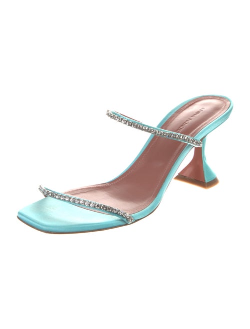 Amina Muaddi Gilda Leather Slides