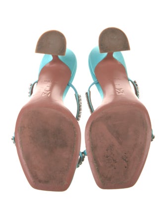 Amina Muaddi Gilda Leather Slides