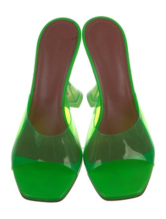 Amina Muaddi Lupita PVC Slides