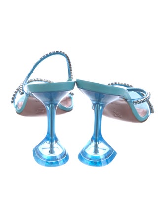 Amina Muaddi Gilda Leather Slides