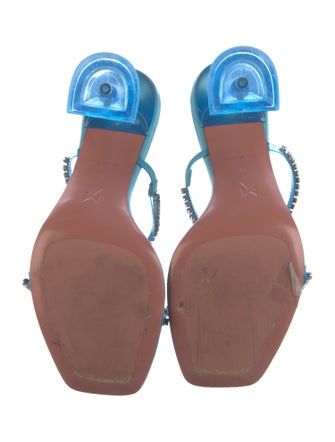 Amina Muaddi Gilda Leather Slides